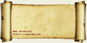 Jovana Jaćimović vizit kartica